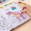 Книжка-раскраска «Динозавры и машины» для детей 3-6 лет