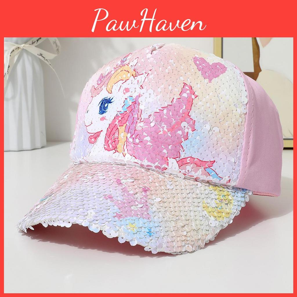 Unicorn Kids Mermaid Sun Hat With Sunshade And Windproof Features For Outdoor