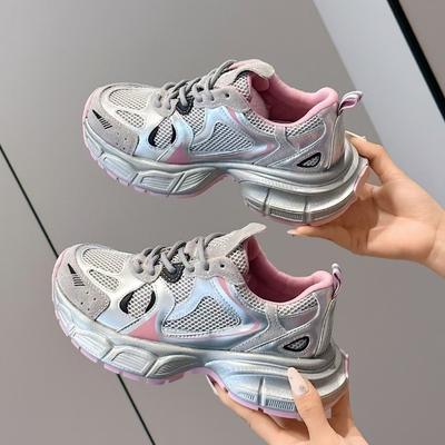 Папины кроссовки, Новая повседневная обувь для женщин, Универсальная спортивная обувь на толстой подошве, Кроссовки для бега