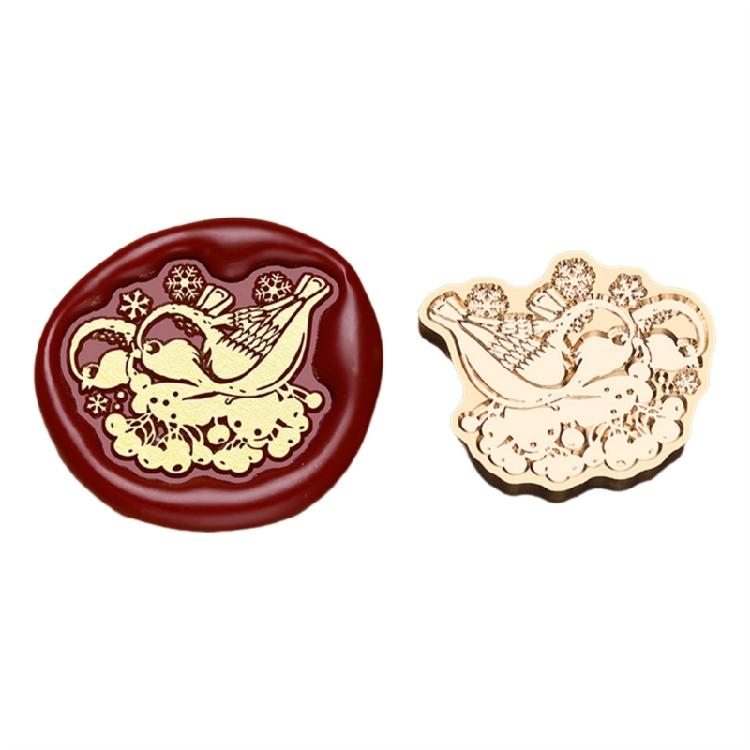 Винтажная рождественская головка для сургучной печати для свадебных приглашений, конвертов, скрапбукинга, сменные головки для тисненых сургучных печатей