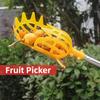 1 шт. Инструмент для сбора фруктов на большой высоте Yangmei Pipa Lychee Longan Persimmon Телескопическая ручная машина для сбора фруктов Пластик/Металл