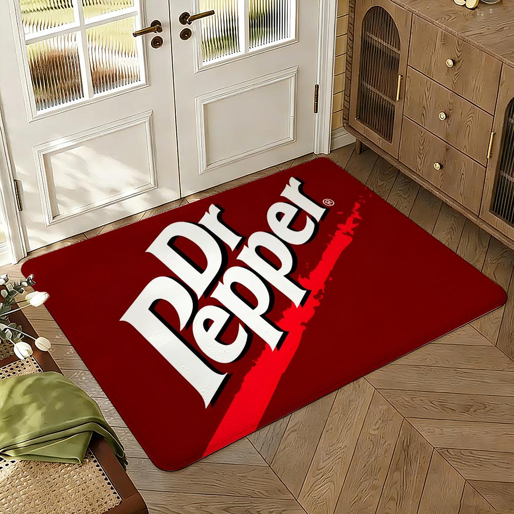 Dr Pep-per Floor Mat Soft Thickened Absorbent Non-Slip Bedroom Living Room Door Mat Home Decor Flannel Rugs