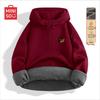 MINISO Men's American Retro Half-Zip Fleece Pullover Sweatshirt