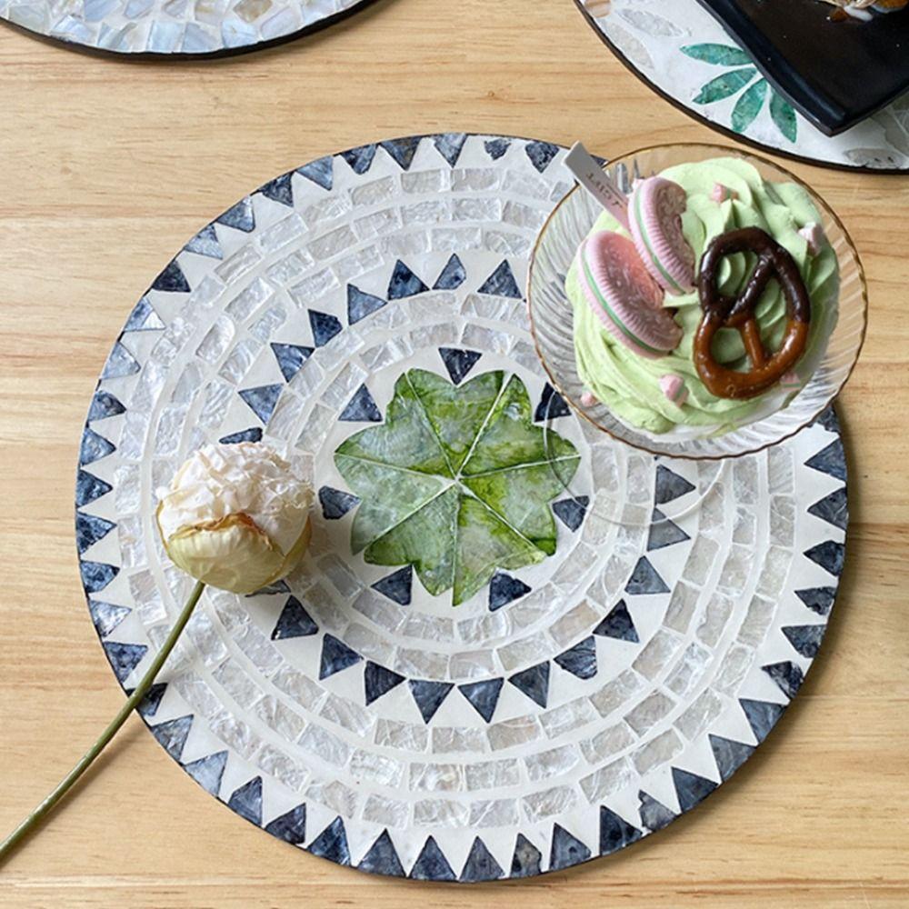 Скандинавский настольный коврик для тарелок, креативная теплоизоляционная подставка, подарок, подставка в виде ракушки, украшения для тарелок