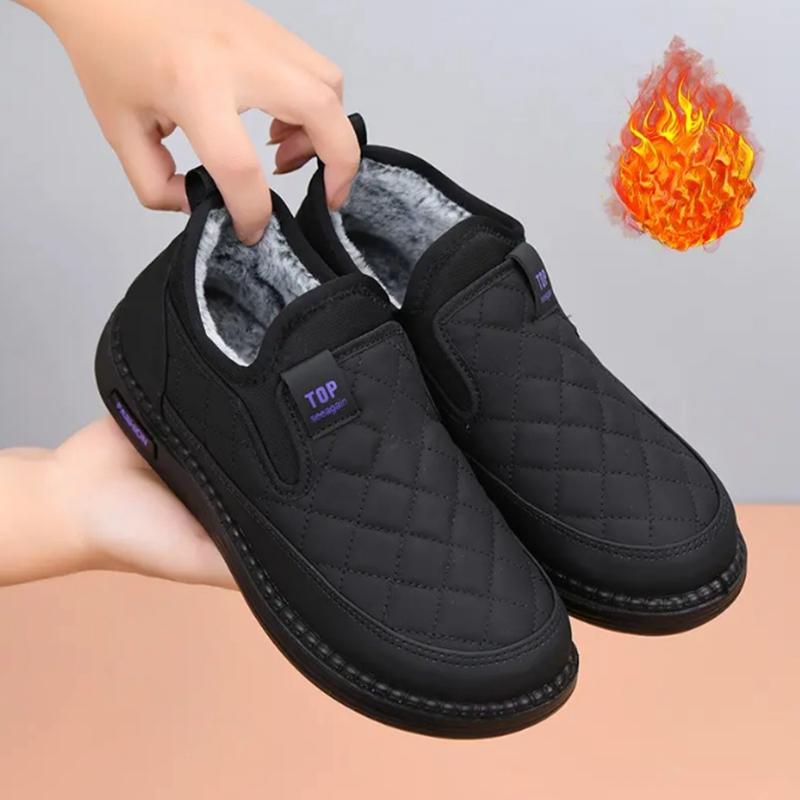 Women Cotton Shoes Winter Plush Warm Waterproof Comfortable Outdoor Anti Slip Wear-resisting Casual Cold Proof Cotton Shoes