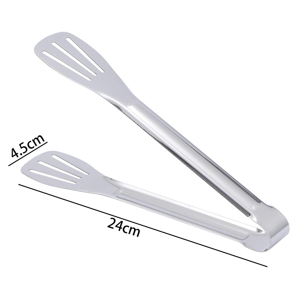 Salad Server Pastry Cooking Tools Buffet Clamp Kitchen Utensils Stainless Steel BBQ Food Tongs