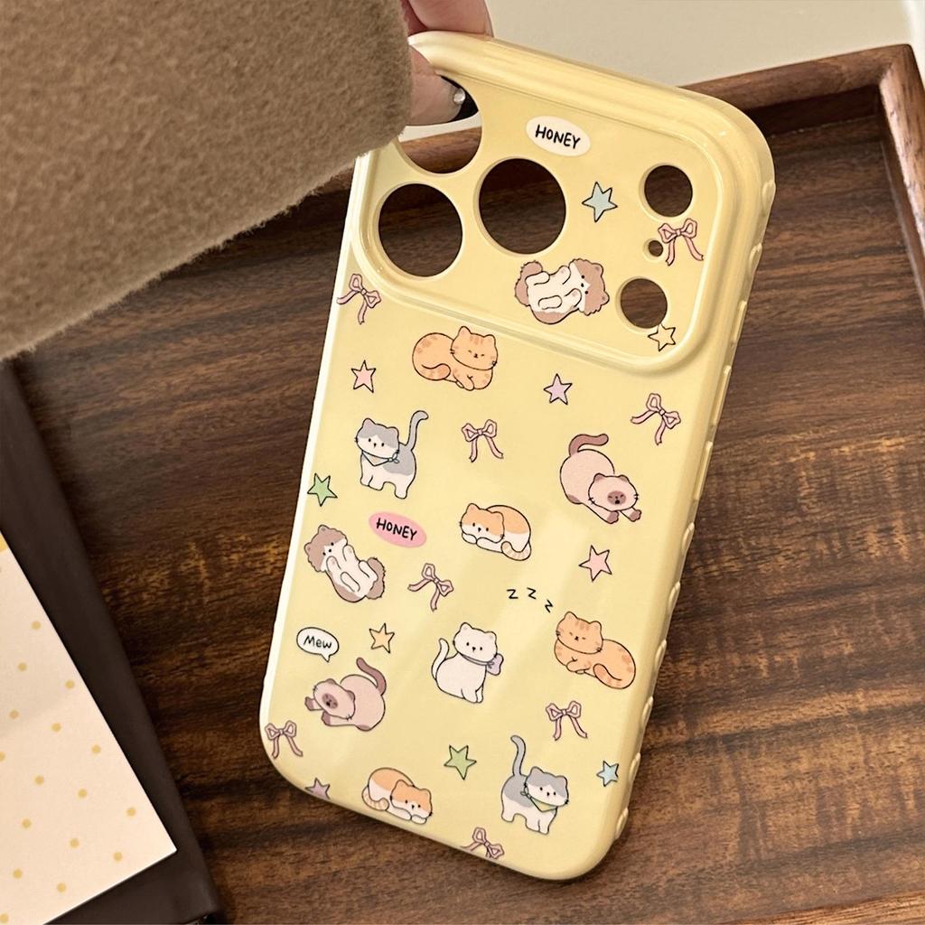 Милый Кот Планета Полное Покрытие Мягкий Чехол для Apple iPhone 12-17 Pro Max