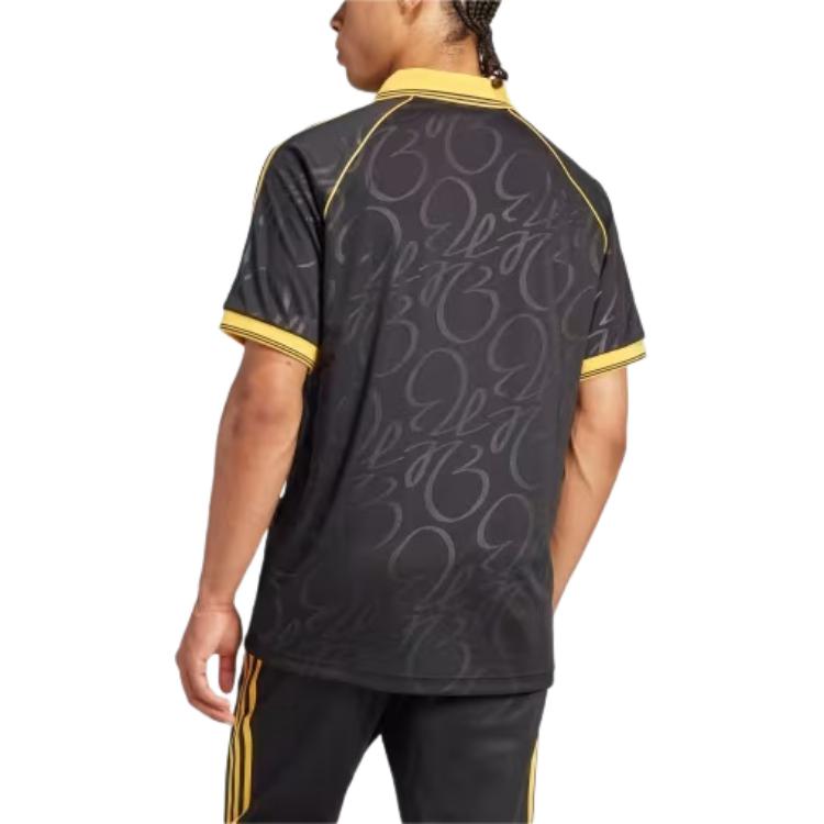 Adidas Оригинальная удобная спортивная футболка с логотипом Jude Bellingham Series, мужские топы, черного цвета IM7918