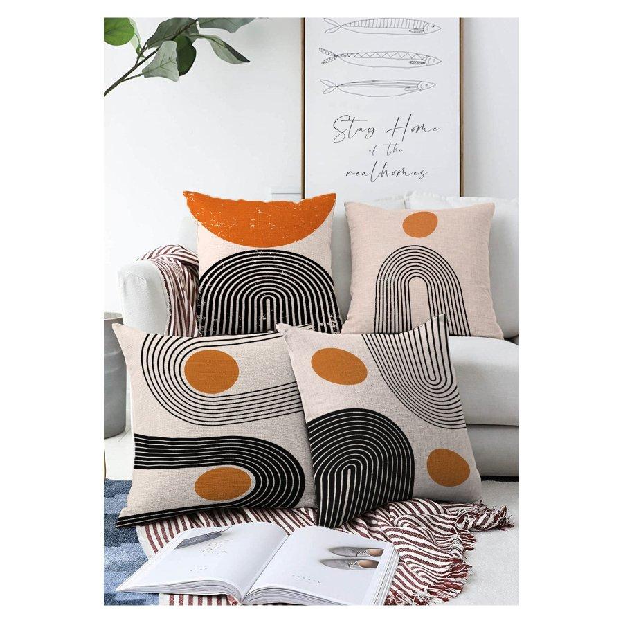 Набор чехлов для подушек с цифровой печатью из 4 предметов