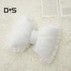 Bow-shaped Pillow Ruffle Lace Decor Fluffy PP Cotton Filling Holiday Adds Elegance And Romance Pillow Bed Couch Car Seat Decoration Companion Pillow