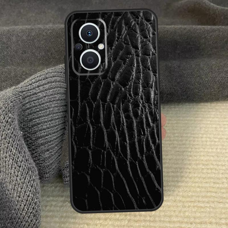 Чехол для телефона под змеиную кожу для OPPO Reno 13 12 F 11 11F 8T 7 8 10 Pro OPPO Find X6 X8 Pro X3 X5 Lite