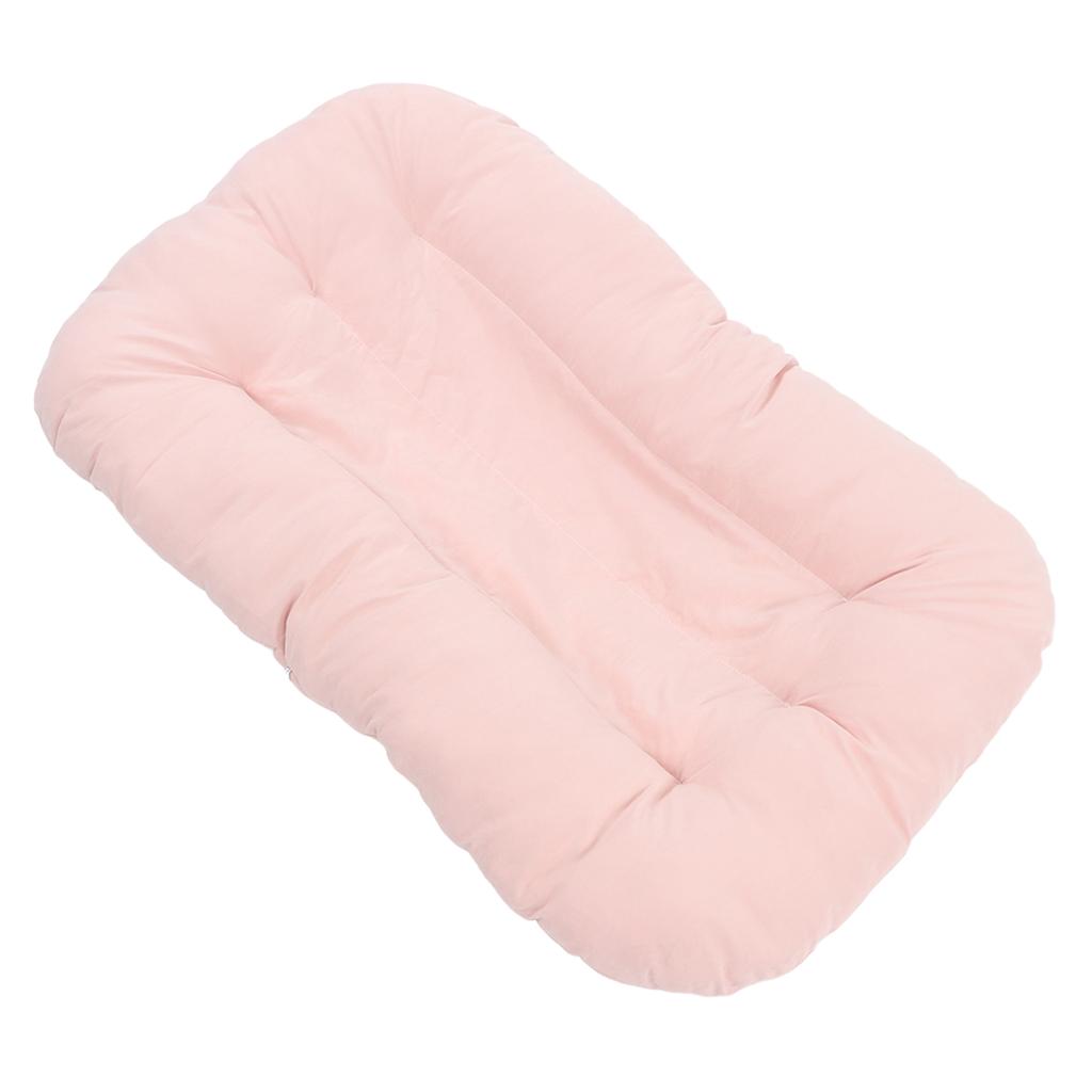 Baby Lounger Biomimetic Uterus Shape Detachable Cleansing Soft Cotton Infant Bassinet Pink