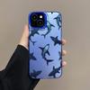 Лазерный чехол для телефона с акулами в группах для iPhone 13 11 12 Pro Max Mini 16 15 14 Pro Max Plus Ударопрочные защитные задние крышки