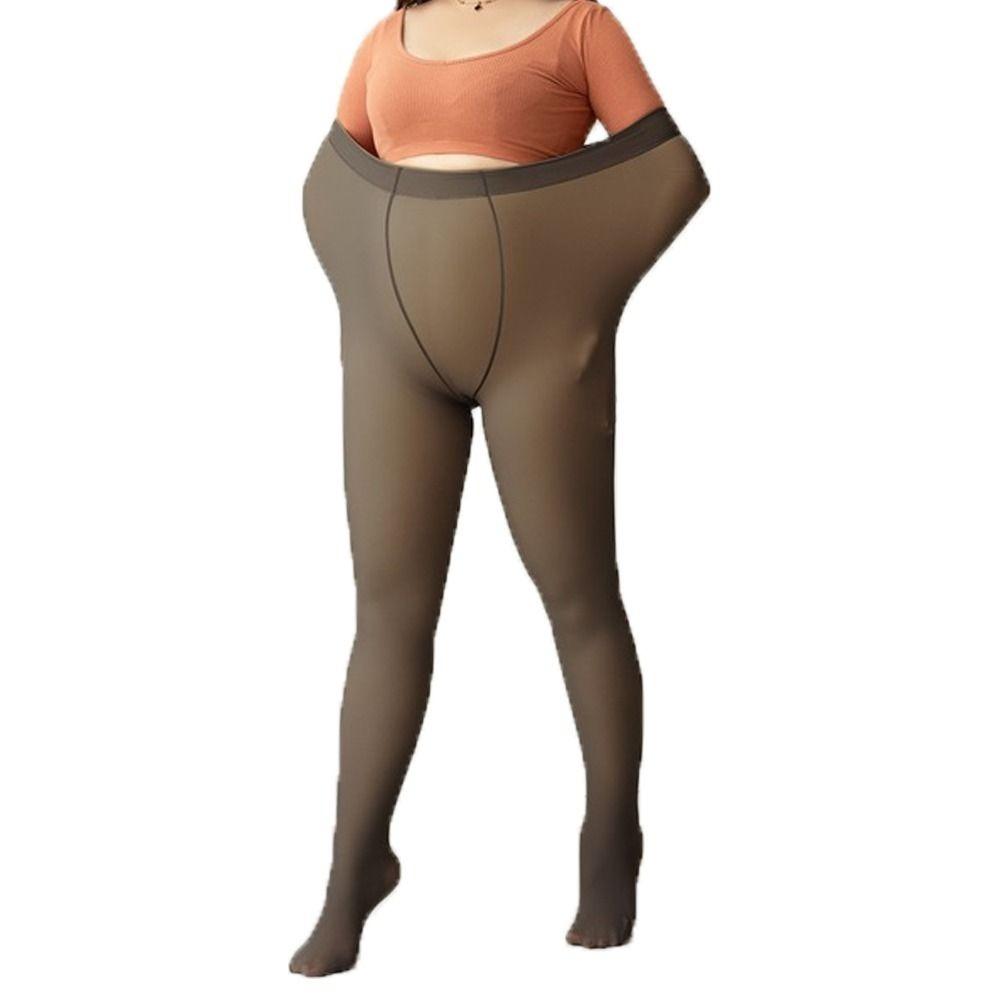 Translucent Hip Lifting Winter Push Up Pants Pantyhose Women Plus Size Leggings Thermal Stocking