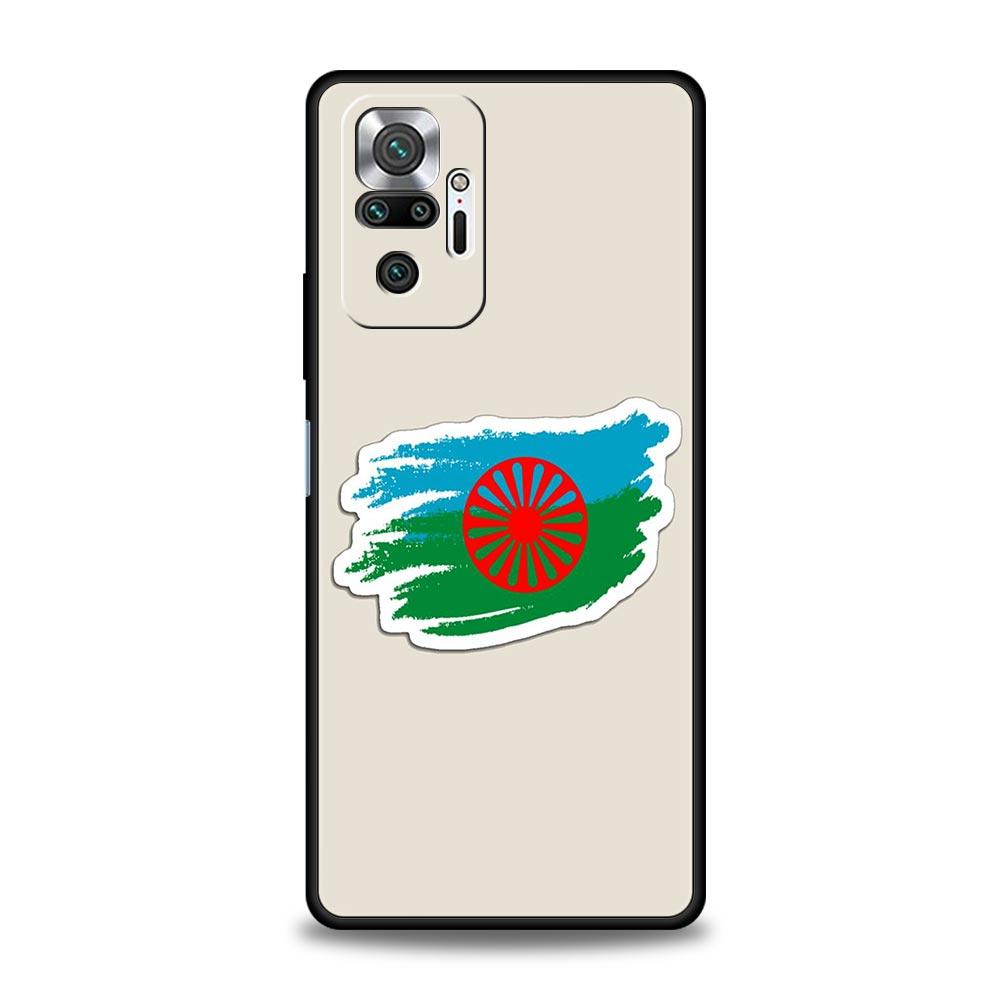 Чехол для телефона для Xiaomi Redmi Note 14 13 12 Pro Plus 5G 9S 9 10 11 4G 14C 13C 12C 10C 9C 9A Цыганский флаг Синти и Романы Мягкая крышка