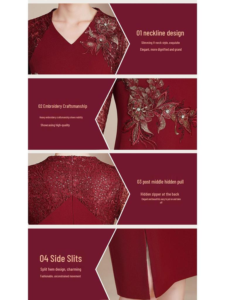 Элегантное весеннее платье большого размера для свекрови