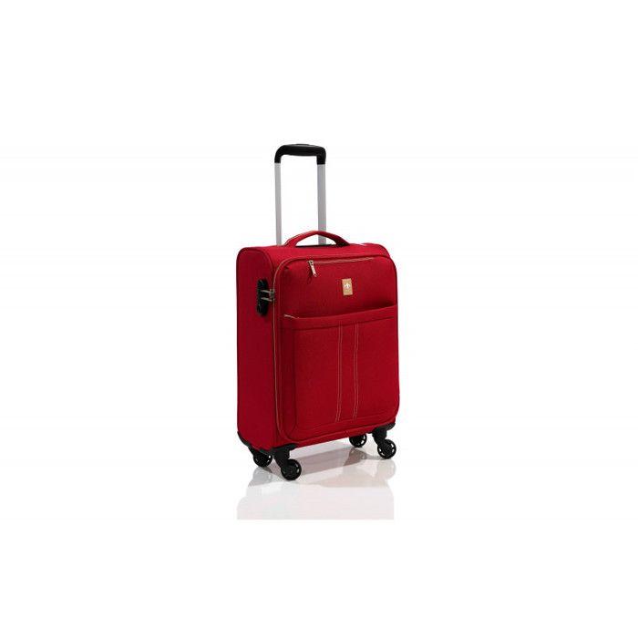 Lot valise cabine souple + Vanity "Ultra léger" - Lys Paris 2102/2 - Rouge