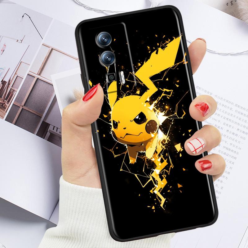Злой Пикачу темный для Xiaomi Redmi 9A 9C 9AT 10C 9 9T 10 12C 13C 8 12 K60 A1 K50 K40 5G черный чехол для телефона Funda