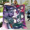 Puella Magi Madoka Magica Cartoon Soft Plush Blanket,Flannel Blanket Throw Blanket for Living Room Bedroom Bed Sofa Picnic Cover