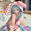 14см Аниме ХАТСUNE MIKU Фигурка Stopper для лапши Фигурка с ушками кролика Пижама Модель Игрушка Кукла Фигурка для коллекции Подарок ПВХ