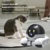 Wireless Pet Camera with Night Vision Intelligent AI Detection 360-Degree Coverage Wi-Fi Dual-Lens Smart Robot Camera with Wheels