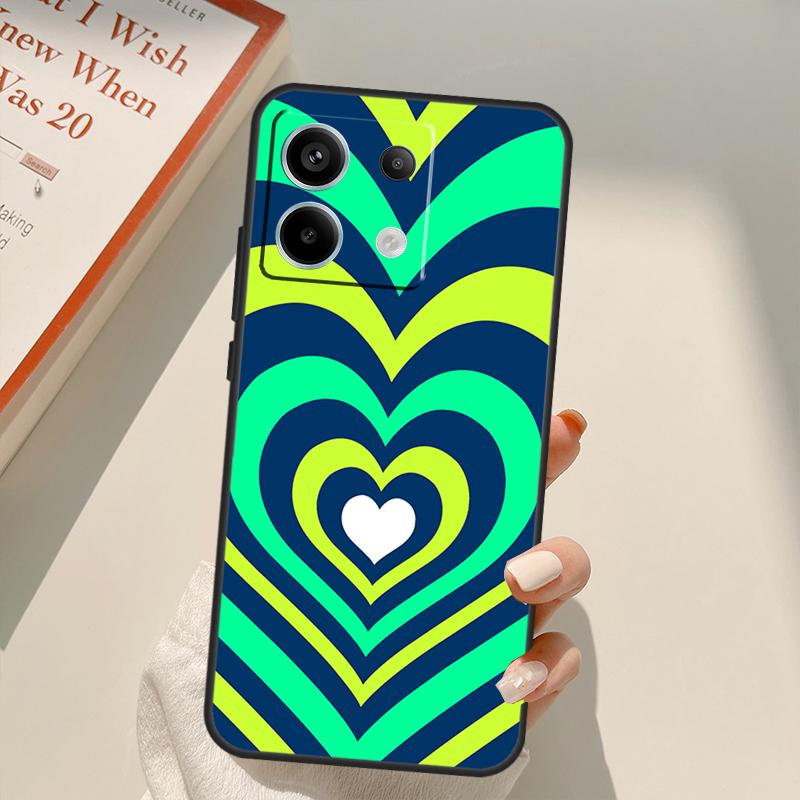 Latte Love Tunnel Коричневое Сердце Чехол Для Xiaomi Redmi Note 13 10 11 12 14 15 Pro Plus Чехол Для Redmi 15 15C 13C 12C 10C 14C