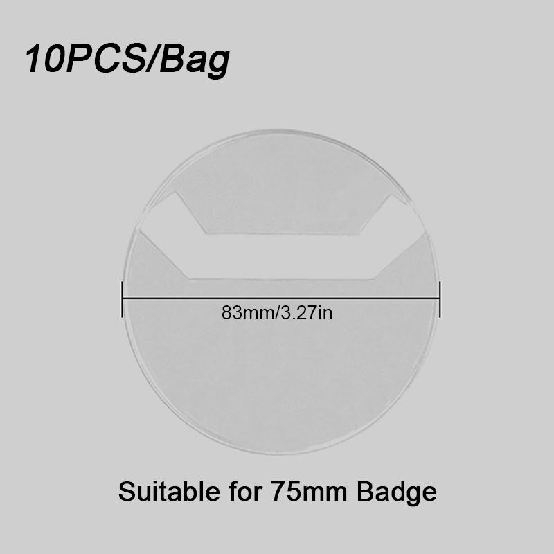 10 шт., чехол для хранения значков, украшение для значков, круглый чехол для коллекционных игрушек, защитный чехол для значков, аниме, 2 размера