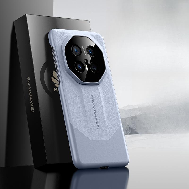 Подходит для мобильного телефона Huawei Mate70pro+ Чехол Mate70rs Полностью закрывающий Противоударный Бизнес Кожаный чехол