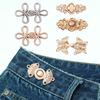 1Pc Cape Cloak Clasps Retro Chinese Style Jeans Waist Versatile Chinese Frog Buttons Hanfu Alloy Buckles Qipao