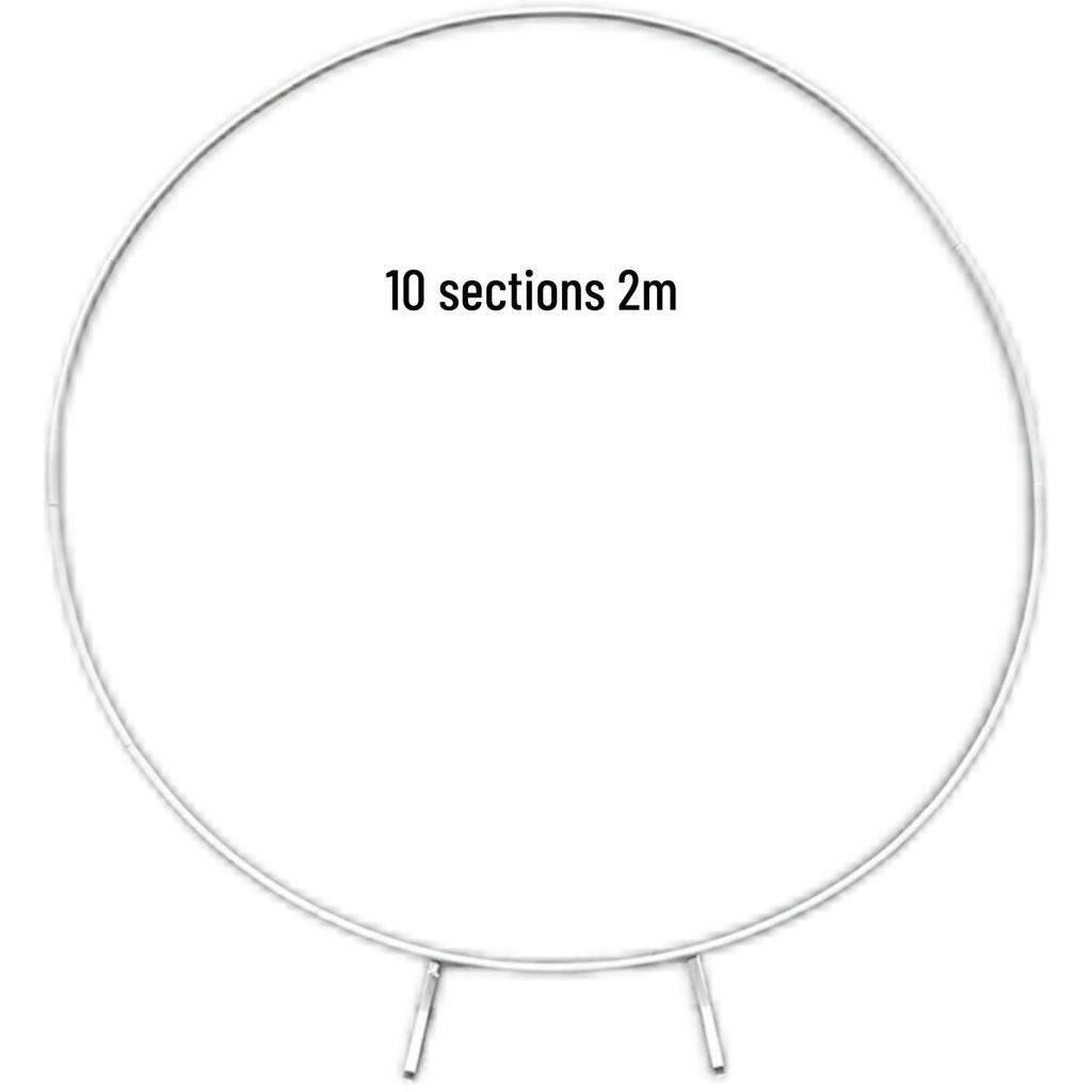 Round Balloon Arch Stand for Outdoor Wedding Celebrations - Wrought Iron Ring Decoration in Stock