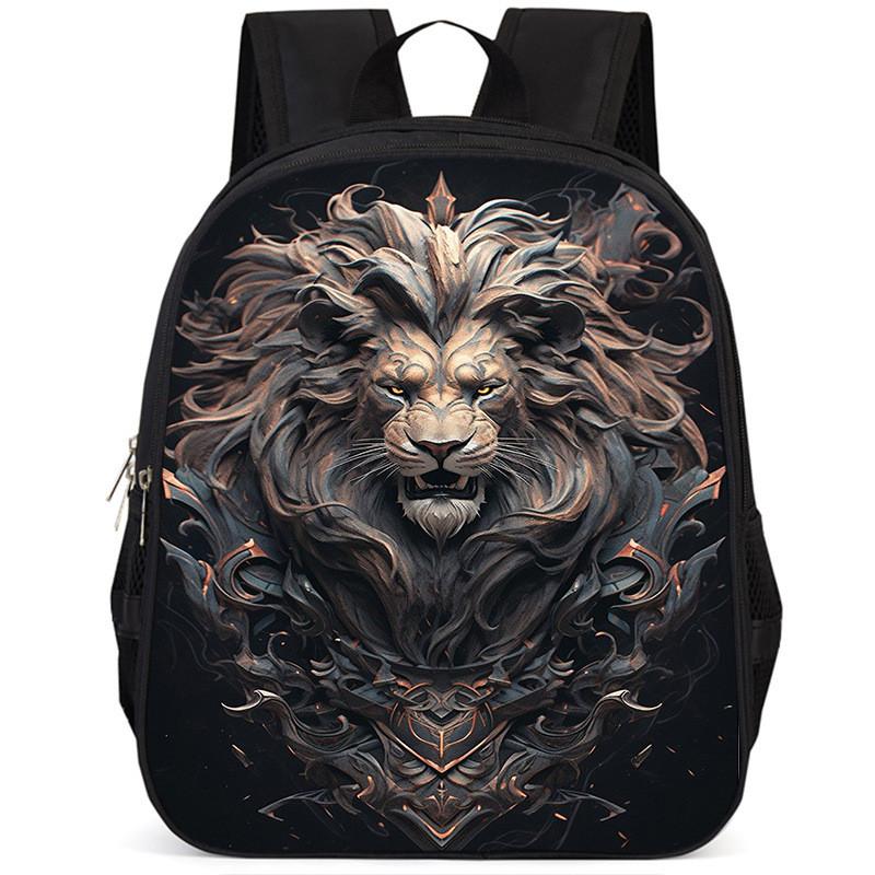 Вместительный школьный рюкзак Lion 15 дюймов из ткани Оксфорд для детей, легкий и эргономичный