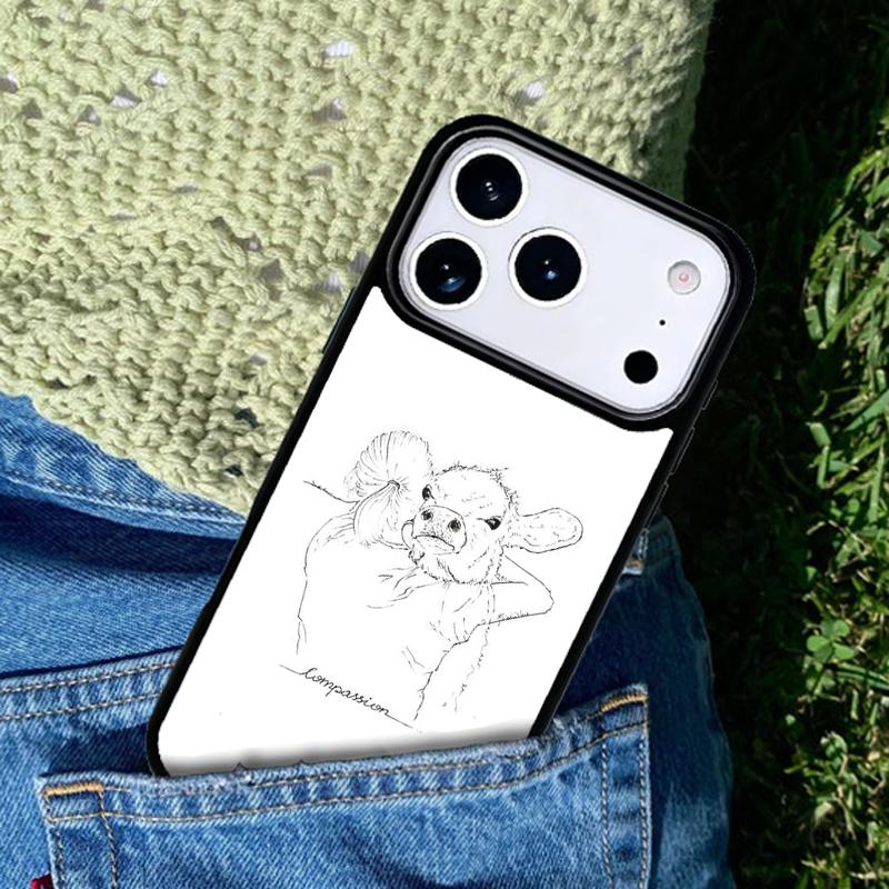 Vegan Friends Not Food soft Phone Case For iPhone 17 AIR 16 Pro Max 15 14 Pro 11 12 13 Shockproof Silicone Cover