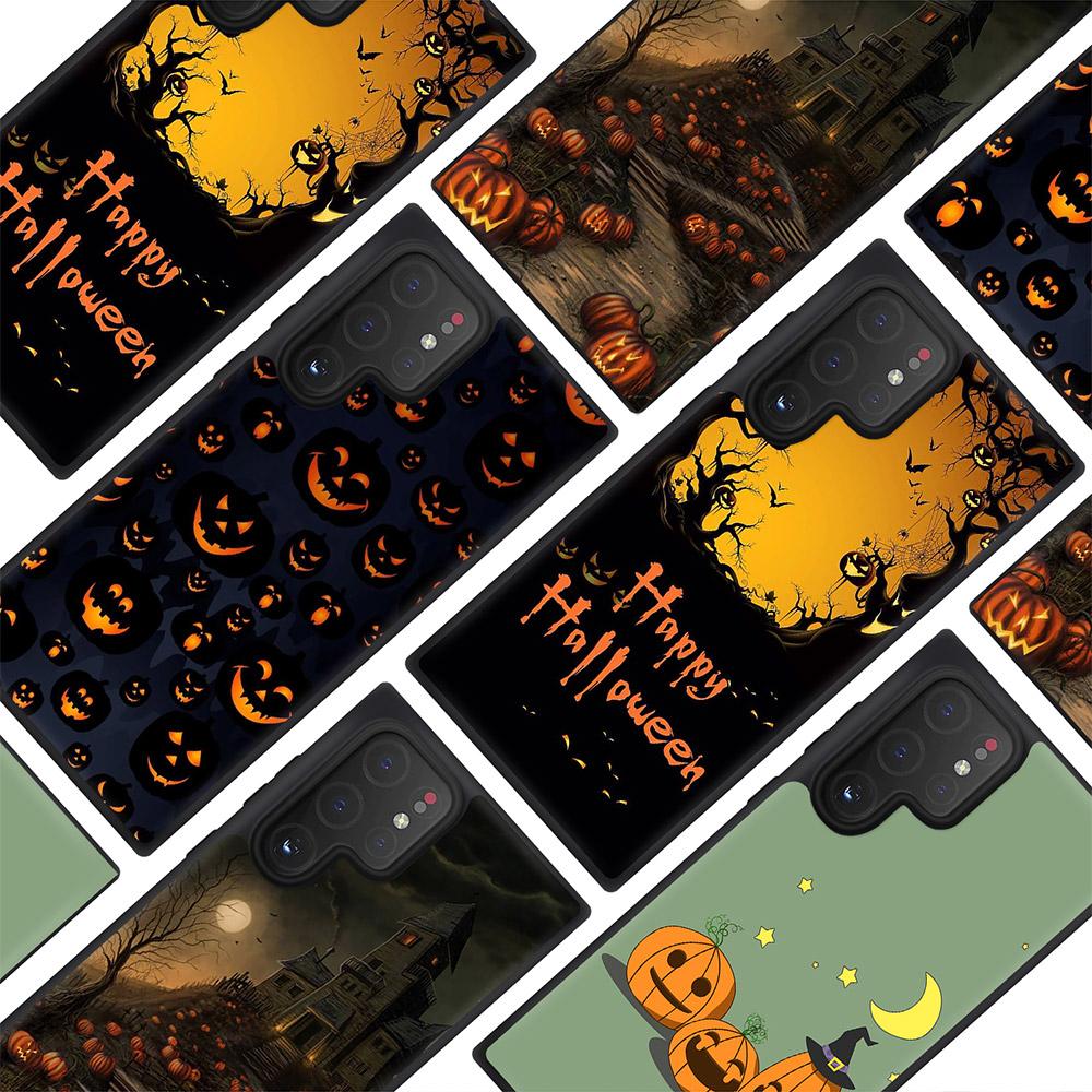 Happy Halloween Pumpkin Phone Case For Samsung Galaxy S10 S20 S21 S22 Fe Plus Ultra Note 10 Lite A10 A20 A30 A52 A71 A72 Coque