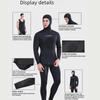 Camouflage 5mm Two-Piece Long-Sleeve Diving Suit - Thick & Warm for Winter Swimming and Spearfishing