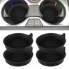 4pcs Car Cup Holder Silicone Insert Car Cup Placemat Non-Slip Car Cup Protective Pad Heat Resistance Waterproof Car Cup Mat