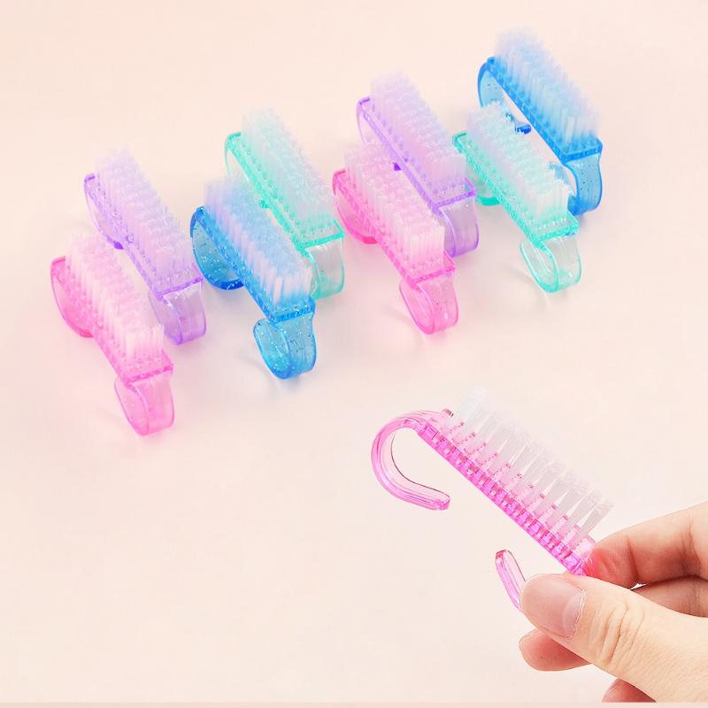 10/20 шт. Щетка для чистки ногтей, Пластиковая, Мягкая, Удаляет пыль, Уход за пальцами, Гель, Маникюр, Педикюр, Инструмент, Кисти для макияжа, Скрабирование