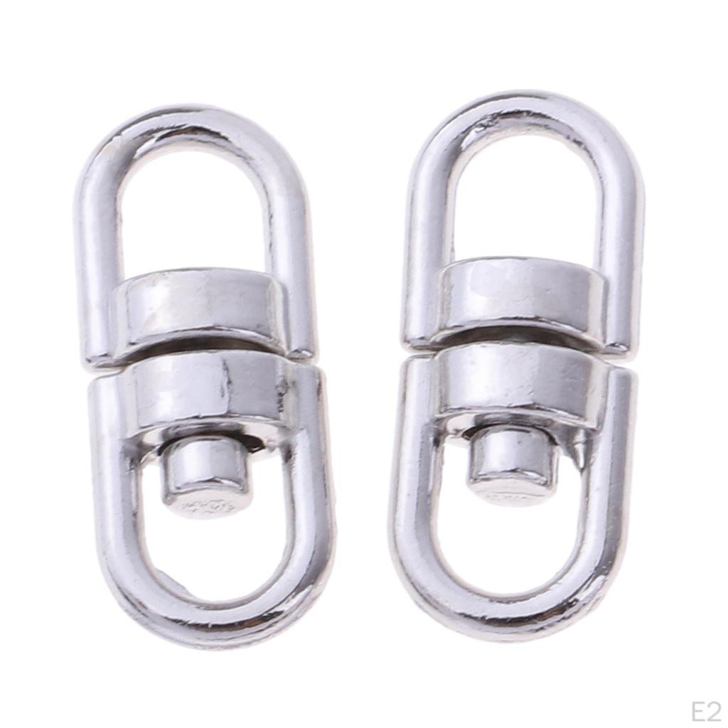 50Pcs Swivel Trigger Lobster Claw Clasps Bag Buckles Chain Connector - Small