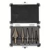 5Pcs Cobalt Titanium Step Drill Set 50 Sizes Drill Perforator Drilling Tools Set  Perforator Tool