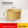 JingJingRS Kraft Paper Disposable Bowls & Lids