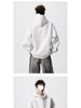 Men's American-Style Heavyweight Half-High Collar Button-Up Hoodie - Autumn/Winter Trendy, Loose Fit, Plus Velvet, Thickened Jacket.