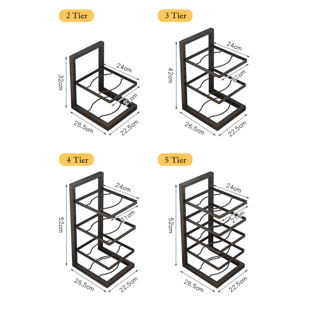 Регулируемая полка для кастрюль, кухонная полка для хранения кастрюль из нержавеющей стали, многослойная бытовая полка для кастрюль и сковородок для кухни