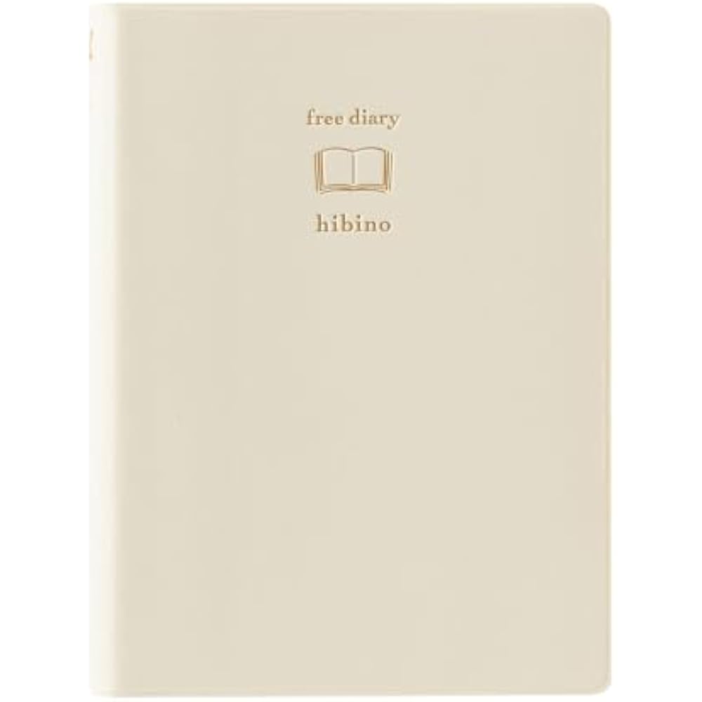 Дневник Midori, Hibino Free Diary, A6, 1 день, 2 страницы, Слоновая кость, 15395006