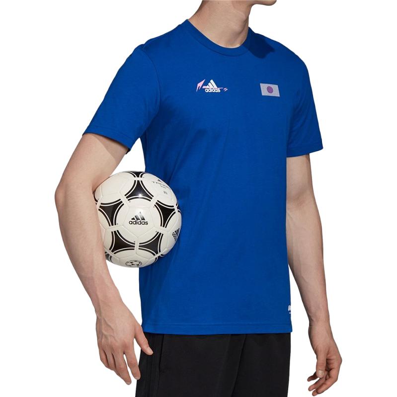adidas Мужские синие футбольные майки умеренного прямого кроя FQ7637