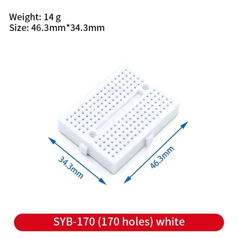 Макетная плата 400 700 750 830 отверстий MB-102 Беспаечная печатная плата Мини-тестовая плата ZY-204 1600 точек Прототип платы Перемычка Кабель DIY Kit