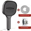 Большая панельная ручная душевая лейка Высокое давление Большой поток Дождевой эффект Аксессуары для ванной комнаты С фильтром 3 режима Замена душа