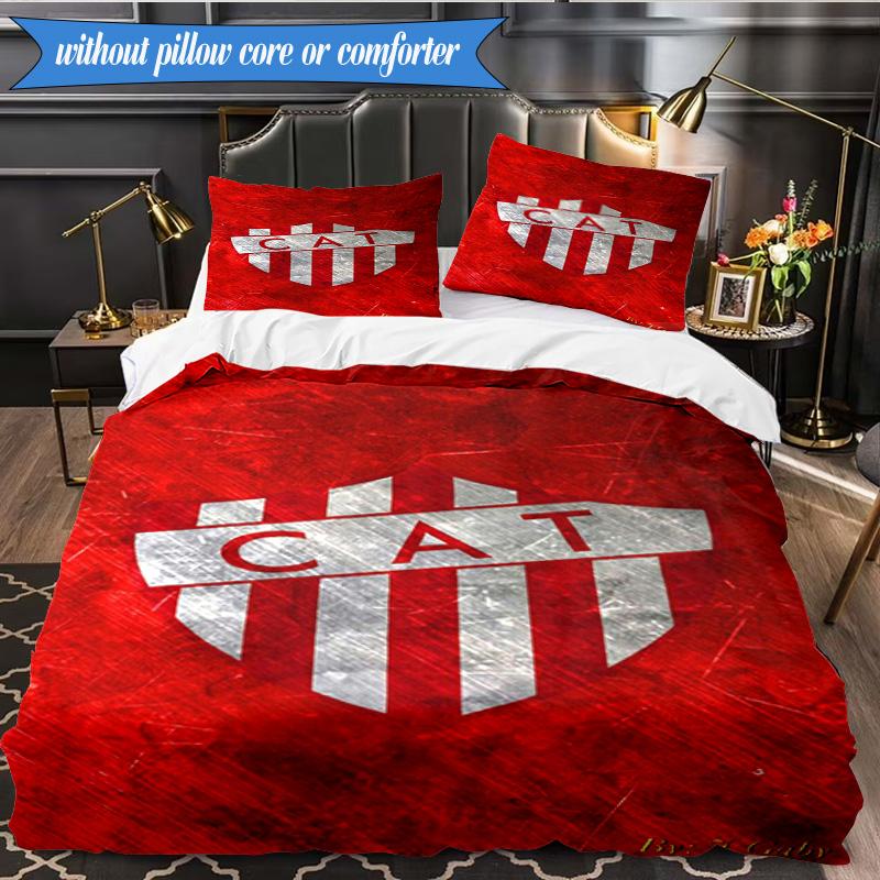 Atletico Independiente 3pcs Bedding,Including 1pc Duvet Cover And 2pcs Pillowcases Perfect for Christmas,Ideal for Bedroom, Dormitory