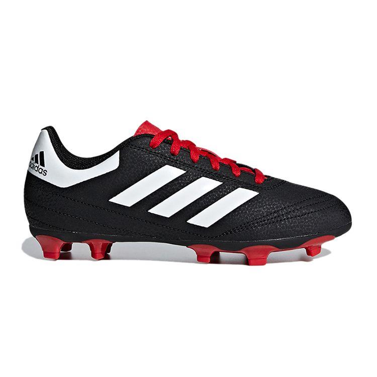 adidas Детские кроссовки Goletto 6 FG J Core Black White Cloud-White Scarlet G26367