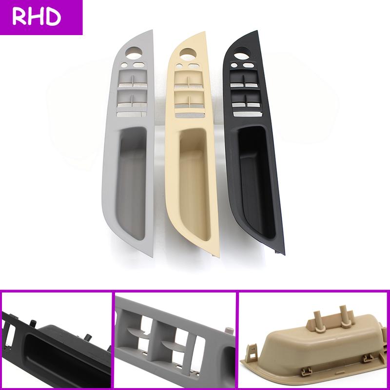 LHD RHD E60 E61 Car Interior Handle Inner Door Armrest Panel Pull Trim Cover Replacement For BMW 5 Series 2006-2010 51416983703