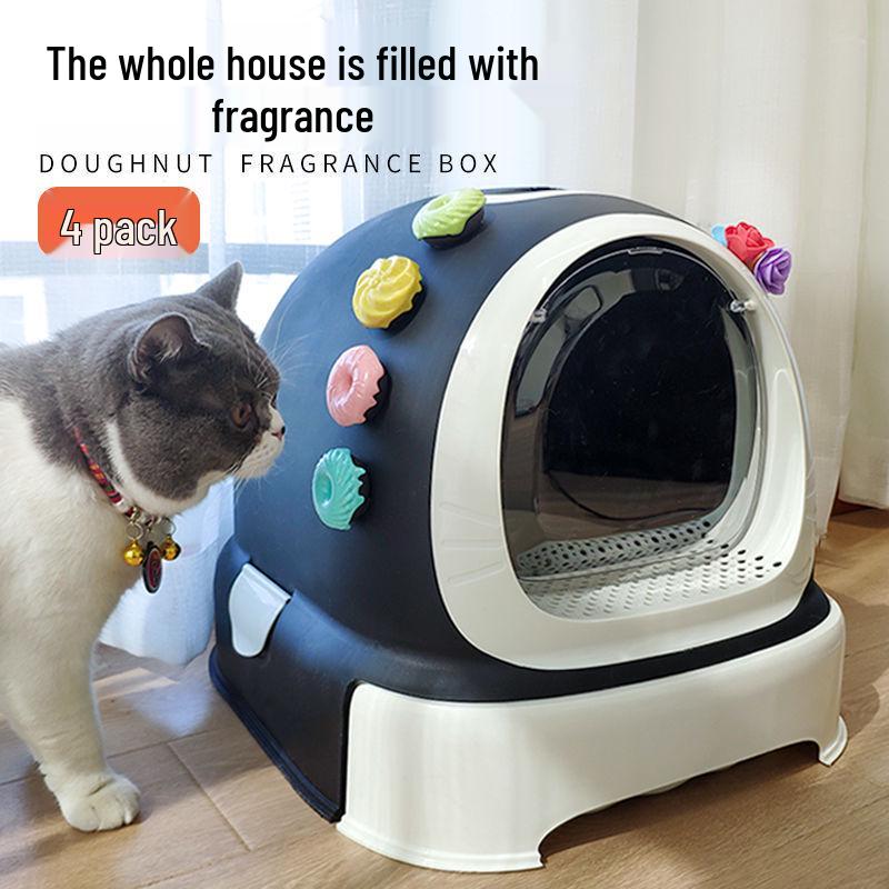 Pet Deodorizer Donut: Cat & Dog Nest, Litter Box, Airline Crate Cleaner, Indoor Air Freshener.