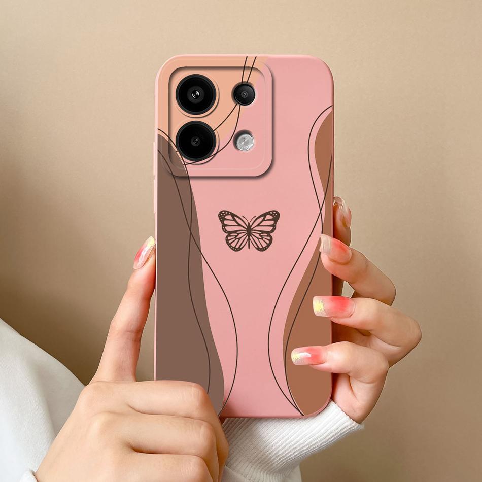 Чехол для Poco X6 Pro Стильный Мягкий Жидкий Силикон Защита Камеры Задняя Крышка Телефона Для Poco X6pro X 6 Pro Защитный Funda Capa
